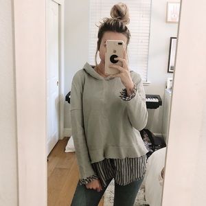 ANTHROPOLOGIE hooded sweatshirt